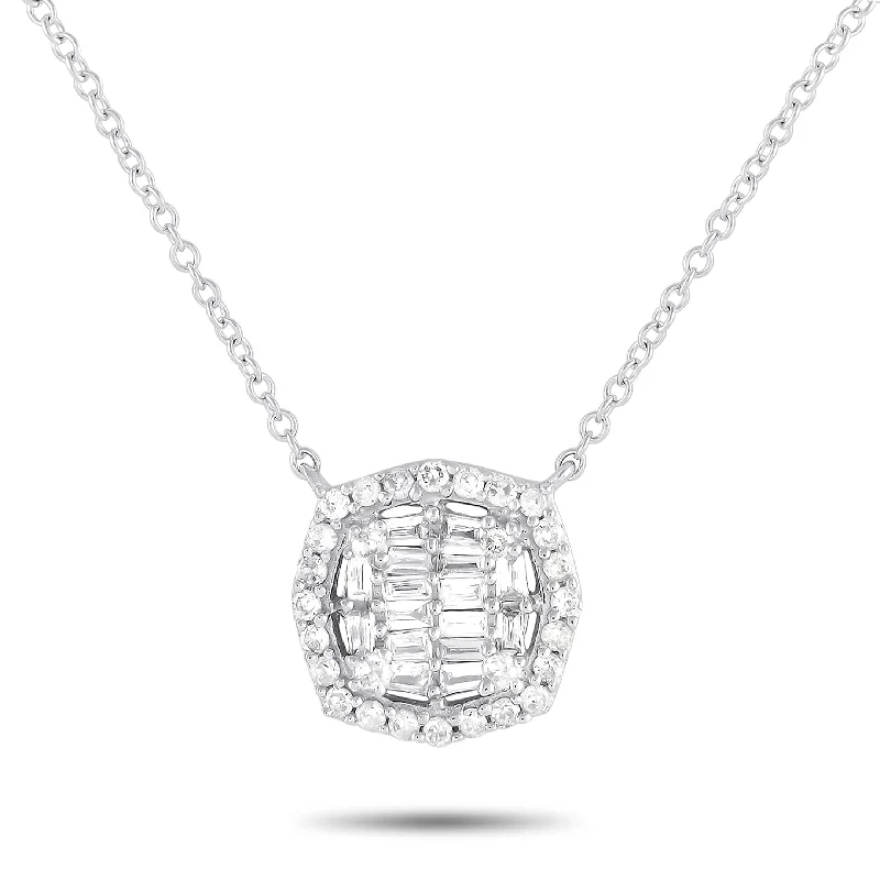 White Gold 0.25ct Diamond Necklace PN14731 Length 15 Inch