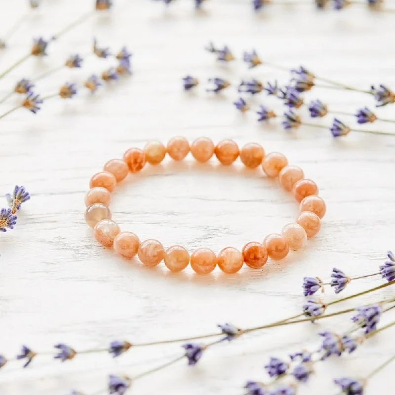 Surf bead bangles-Powerful Sunstone Bracelet