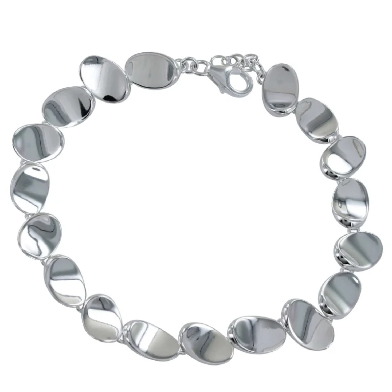 Moon motif bangles-Shiny Nugget Bracelet