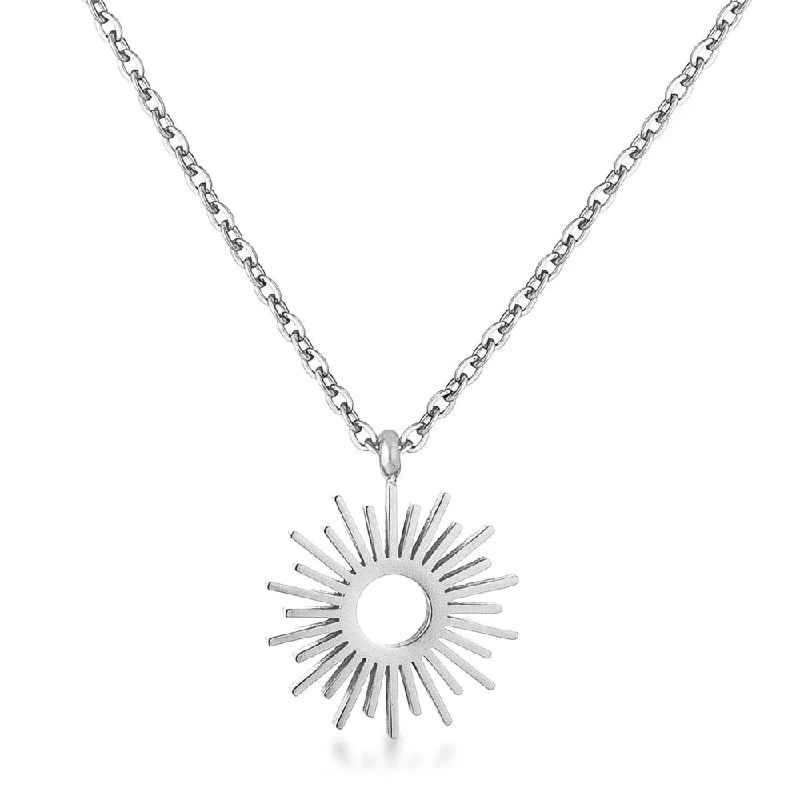 Adjustable Sunburst Necklace - 18 inch