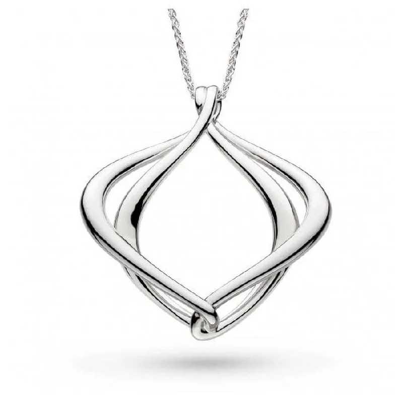 Tri-tone engagement rings-Silver Alicia Grande Slider Necklace