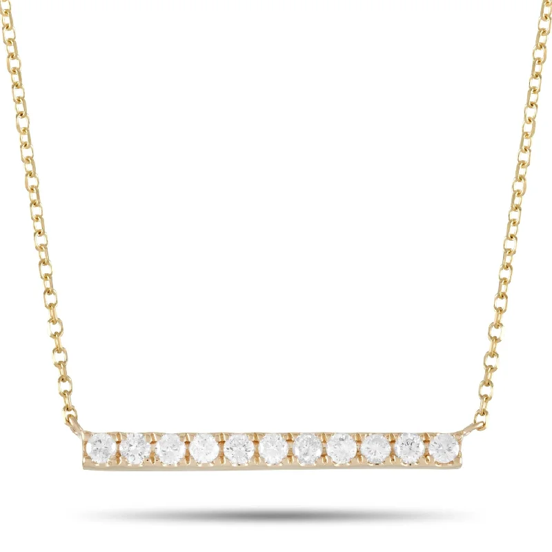 Yellow Gold 0.25ct Diamond Necklace ANK-15811-Y Length N/A