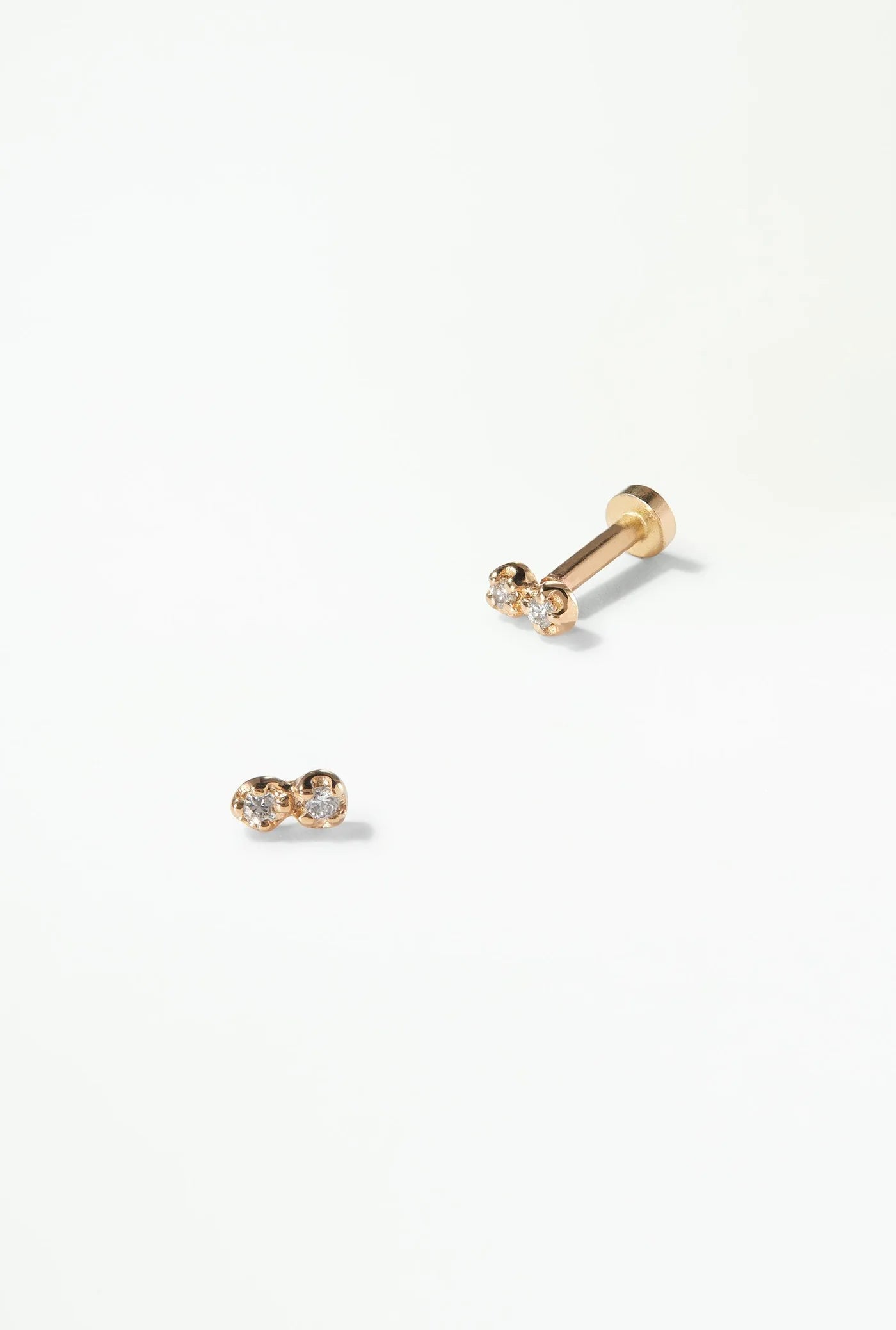 Topaz earrings-DIMPLE DIAMOND EARRINGS