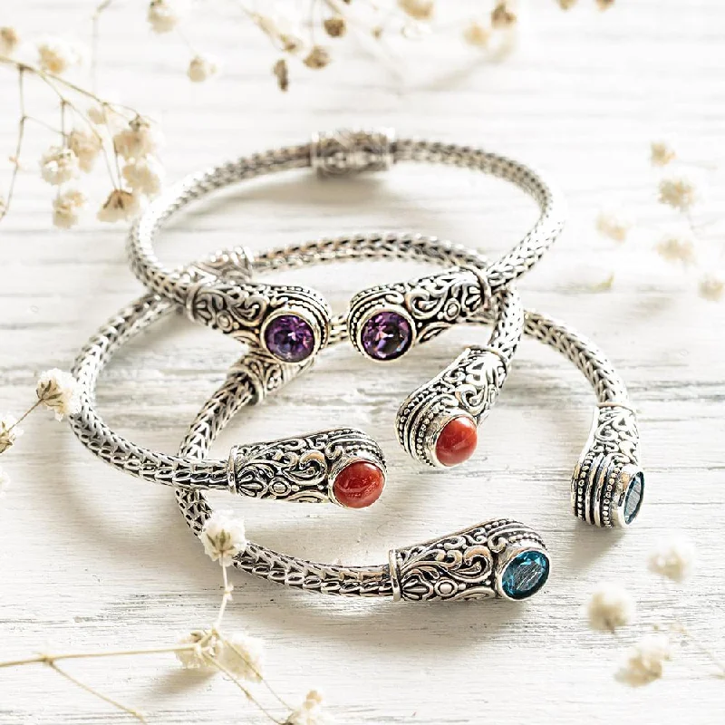 Shiny modern bangles-Dainty World Treasure Bracelet