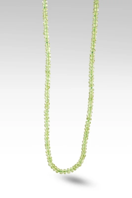 Beaded Peridot & Freshwater Pearl Necklace™ in Watermark