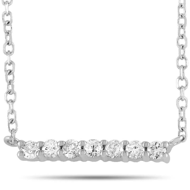 White Gold 0.10ct Diamond Necklace ANK-15804 Length N/A