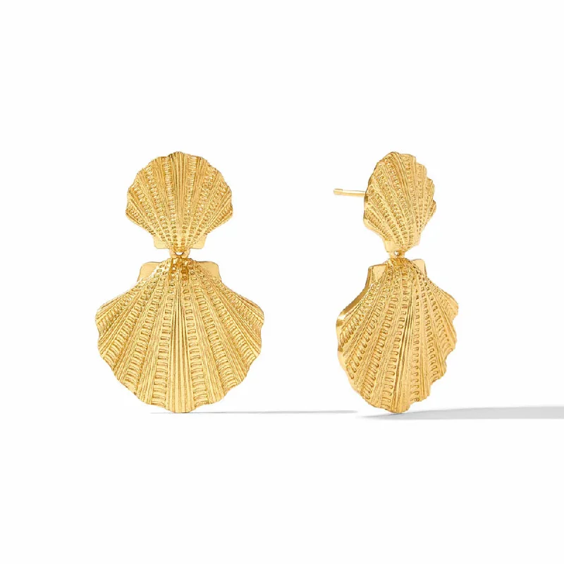 Light clay earrings-Julie Vos Sanibel Shell Statement Earring