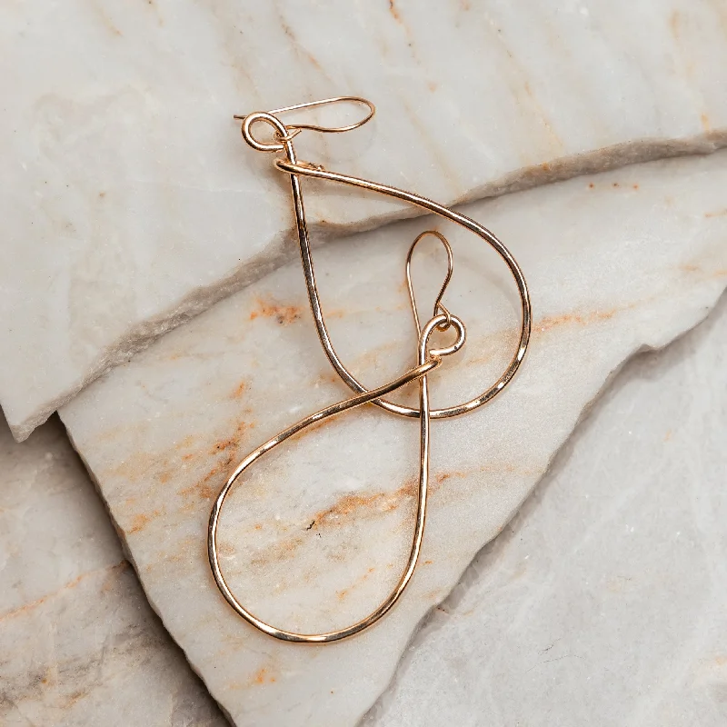 Petal hoop earrings-Bailey Gold Filled Hoop Earrings