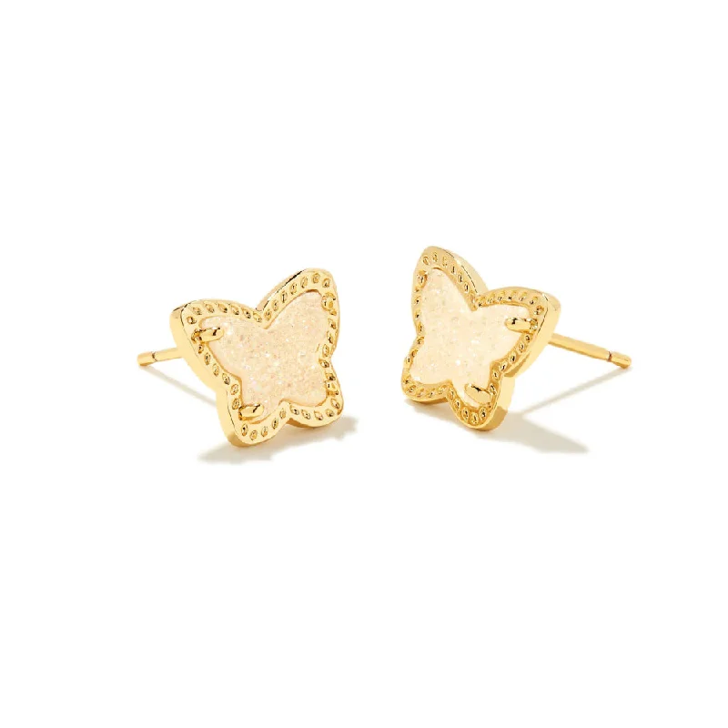 Tiny bead earrings-Kendra Scott Lillia Gold Stud Earring