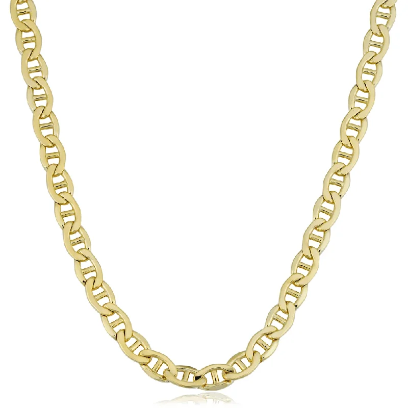 Fremada 14k Yellow Gold Filled Men's 5.9mm Mariner Link Chain Necklace