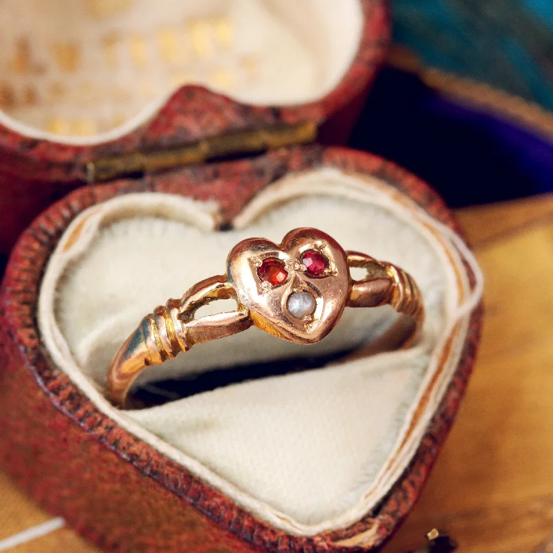 Sleek design rings-Enchanting Date 1896 Sweetheart Ring