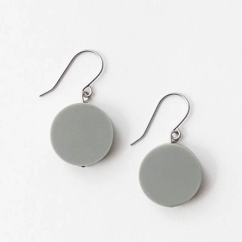 Flat knot earrings-Grey Sophie Earrings