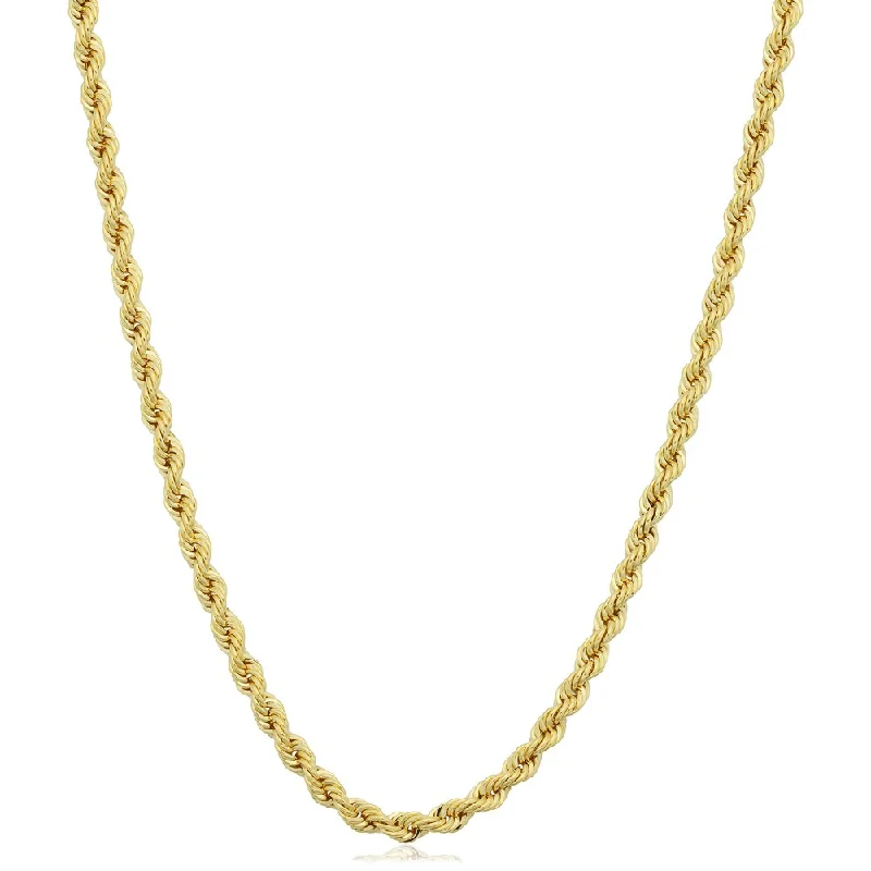 14k Yellow Gold Filled 2.1mm Rope Chain Necklace (16 - 36 inches)