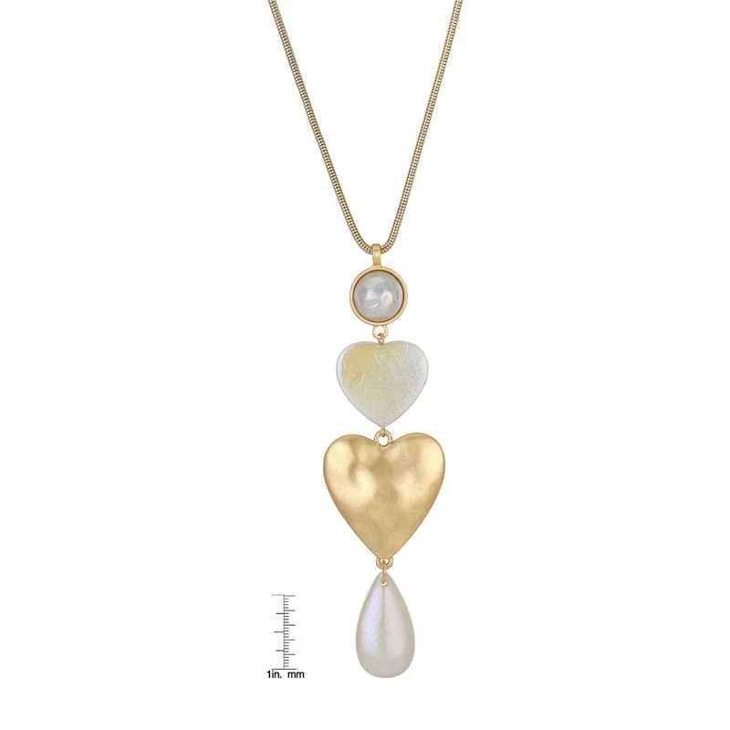 Victoria Townsend Gold Plated Adjustable Two Heart Necklace