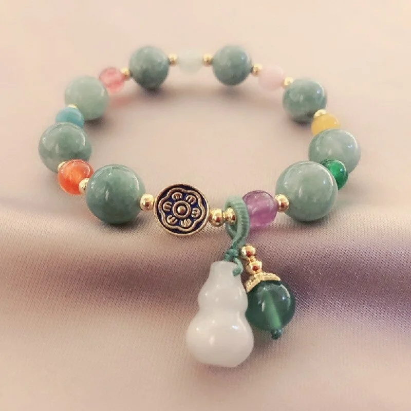 Astro theme bangles-Green Jade Bracelet