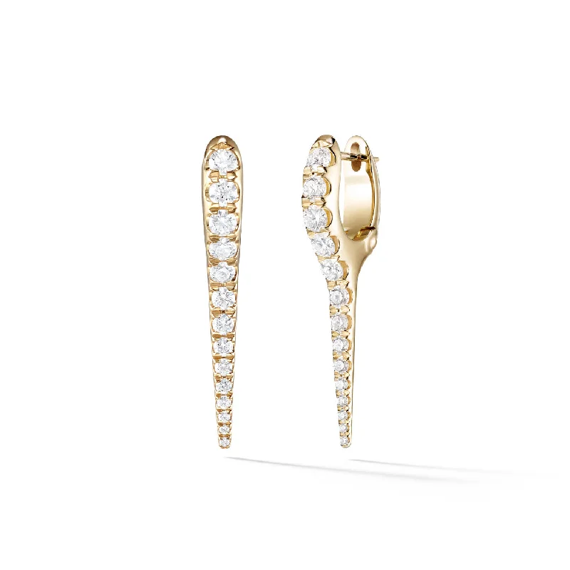 Thick cuff earrings-LOLA NEEDLE EARRING Small