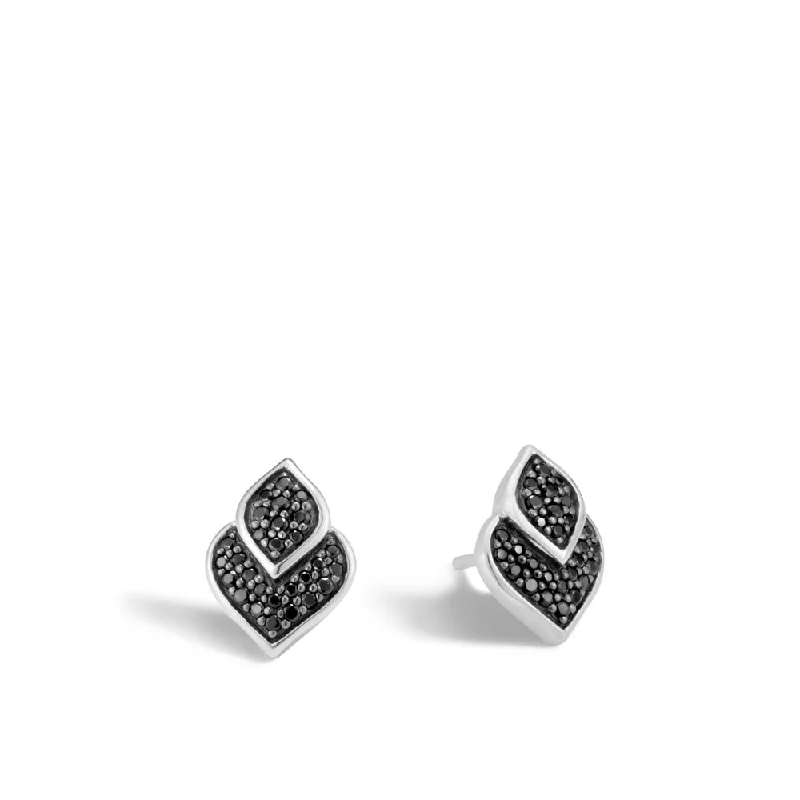 Bead weave earrings-John Hardy Legends Naga 13x9.5mm Black Sapphire Stud Earring