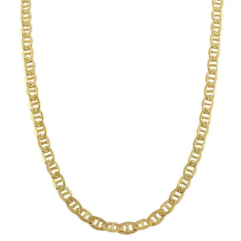 Fremada 14k Yellow Gold-filled Mariner Link Chain Necklace (18-36 inch)