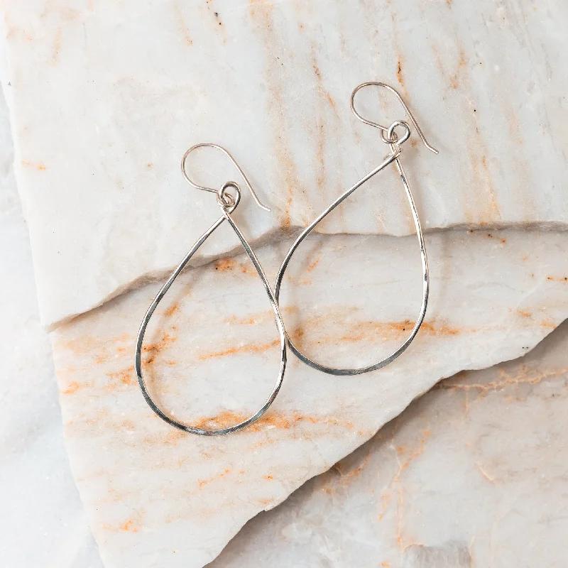 Pure star earrings-Bailey Sterling Silver Hoop Earrings