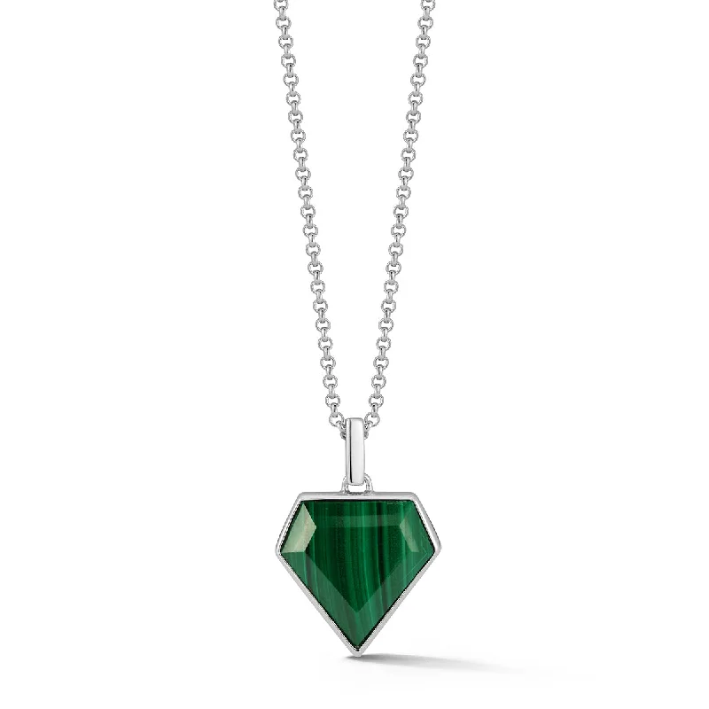 Malachite Pentagon Necklace