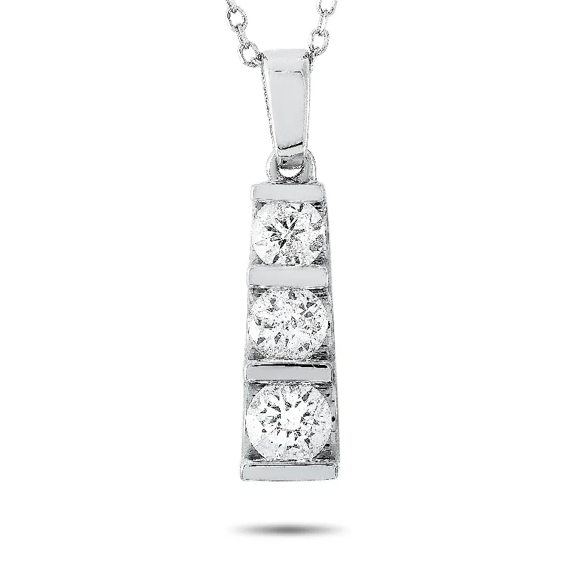 White Gold 0.50ct Diamond Pendant Necklace APD-15770 Length N/A