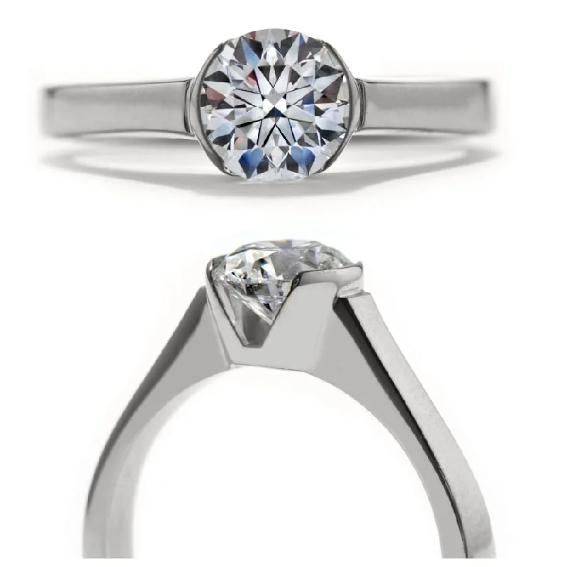 Java tile engagement rings-18ct white gold Favored Ring