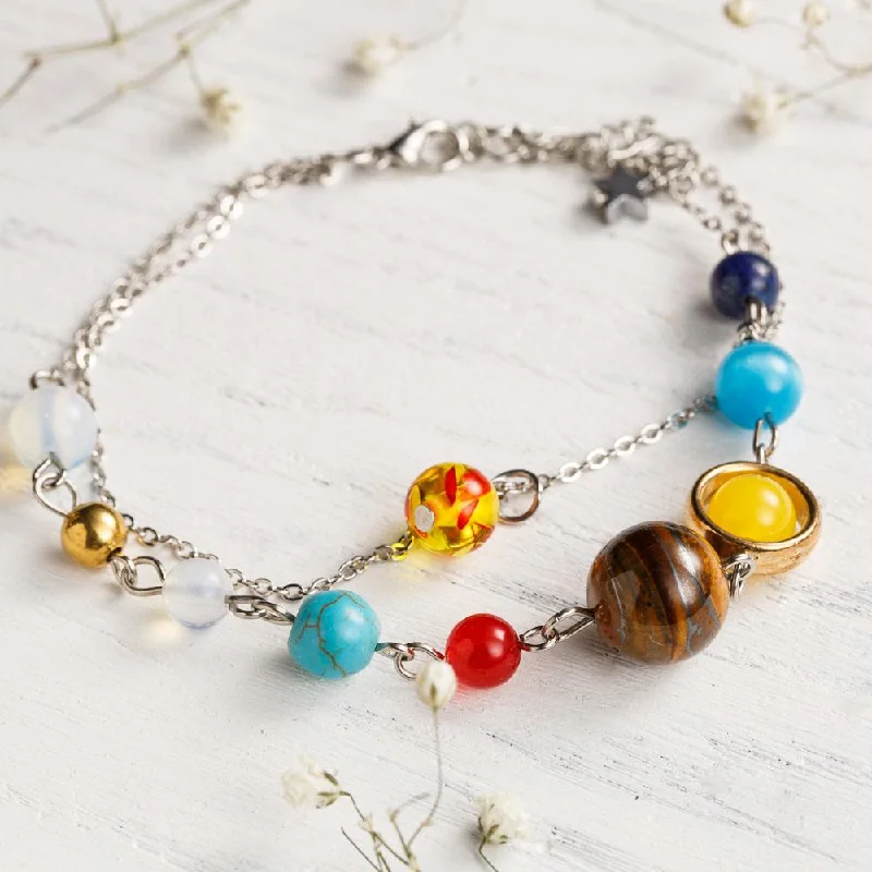 Reed braid bangles-Solar System Energy Bracelet