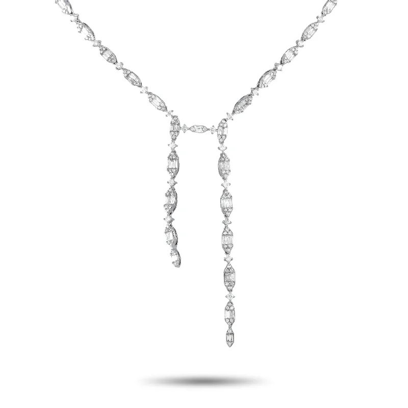 White Gold 4.80ct Diamond Necklace NK01376 Length 16 Inch