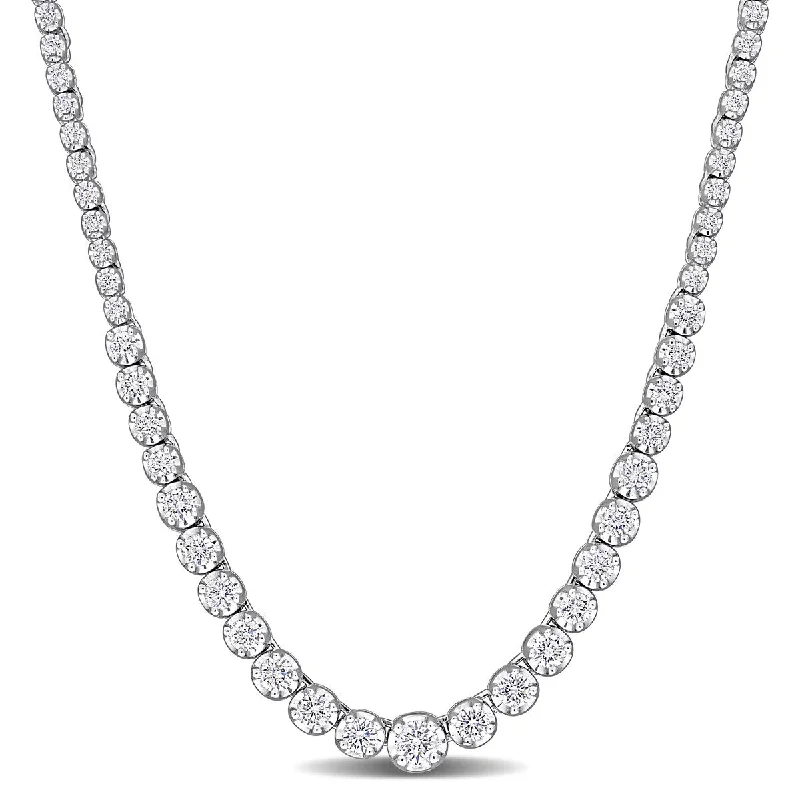 Created Forever 1 4/5ct TW Lab-Grown Diamond Necklace in 14k White Gold