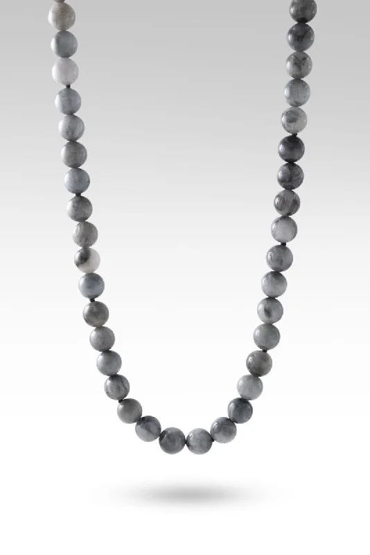 Beaded Eagle Eye & Black Spinel Necklace™ in Watermark