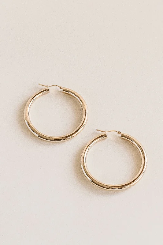 Crystal braid earrings-THICK BOI HOOPS