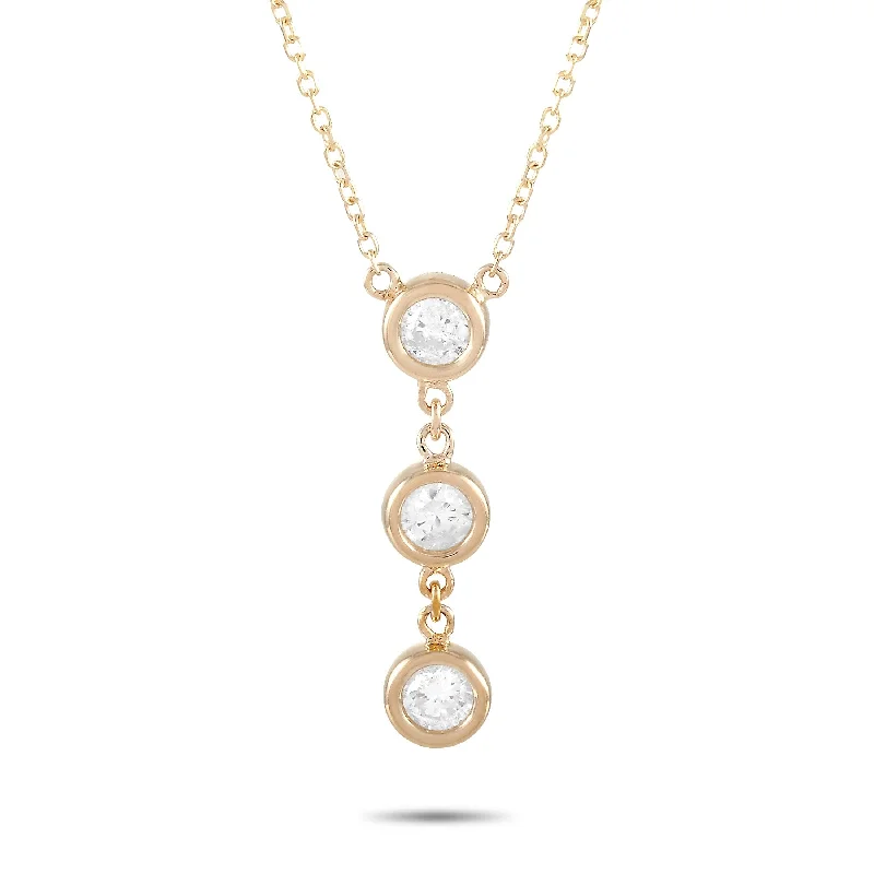 Yellow Gold 0.38 ct Diamond Pendant Necklace ANK-15779Y Length N/A