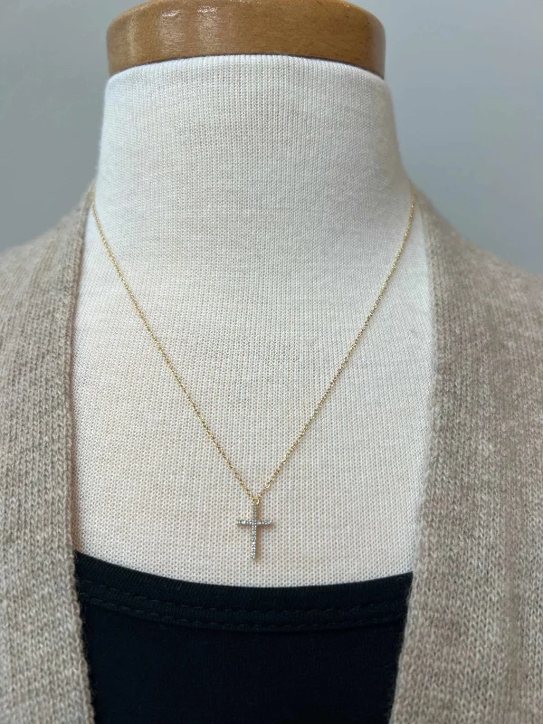 Diamond Cross Pendant Necklace