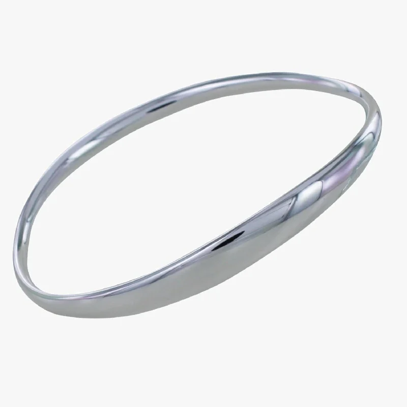 Flex thread bangles-Silver Serene Bangle