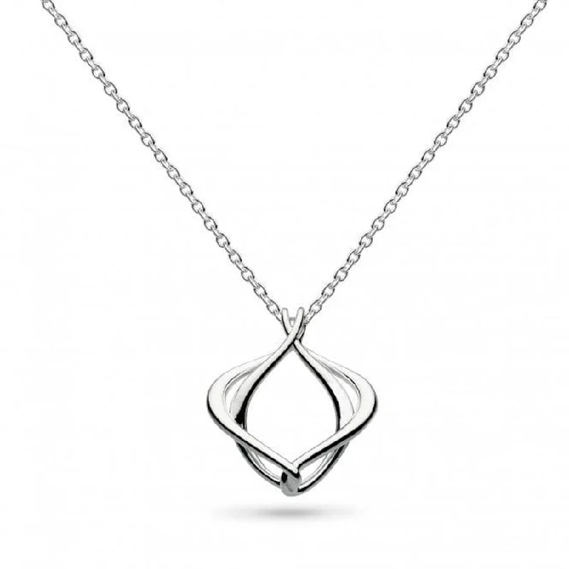 Luxe diamond engagement rings-Silver Alicia Petite Necklace