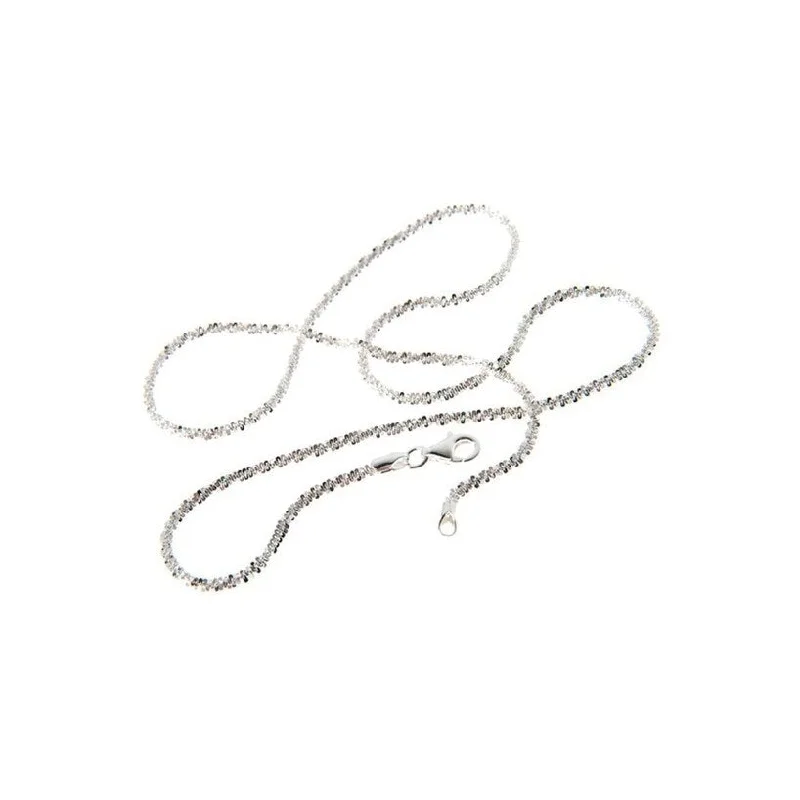 925 Sterling Silver 1.5MM Sparkle Roc Chain Necklace 16"- 30"