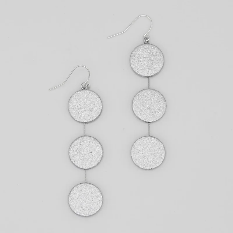 Petal design earrings-Silver Ashlyn Dangle Earring