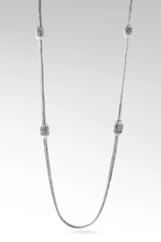 Barrel Bead Station Necklace™ in Janyl Adair