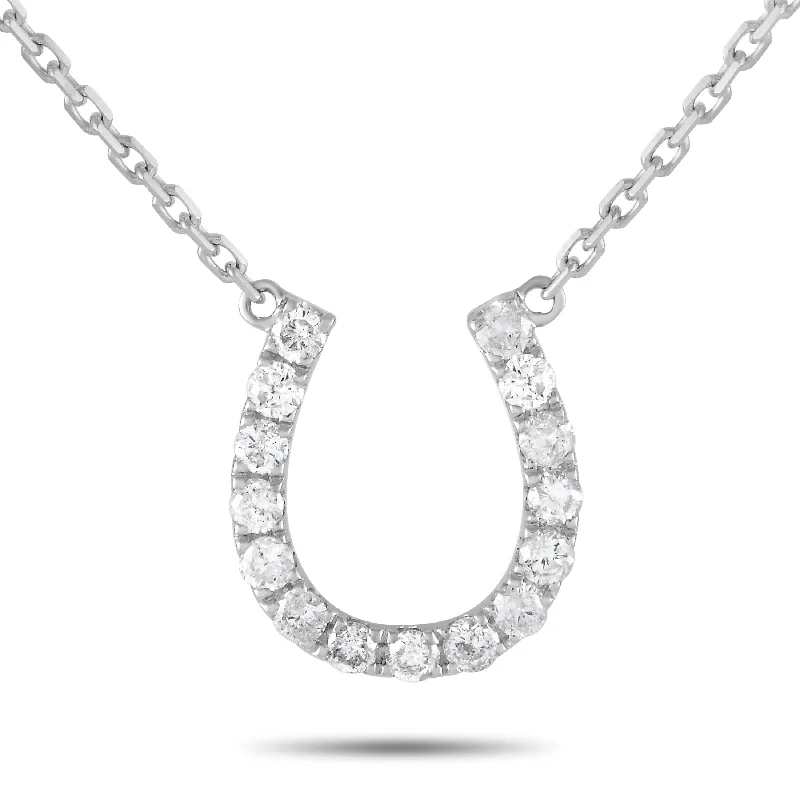 White Gold 0.30ct Diamond Pendant Necklace PN15462-W Length 16 Inch