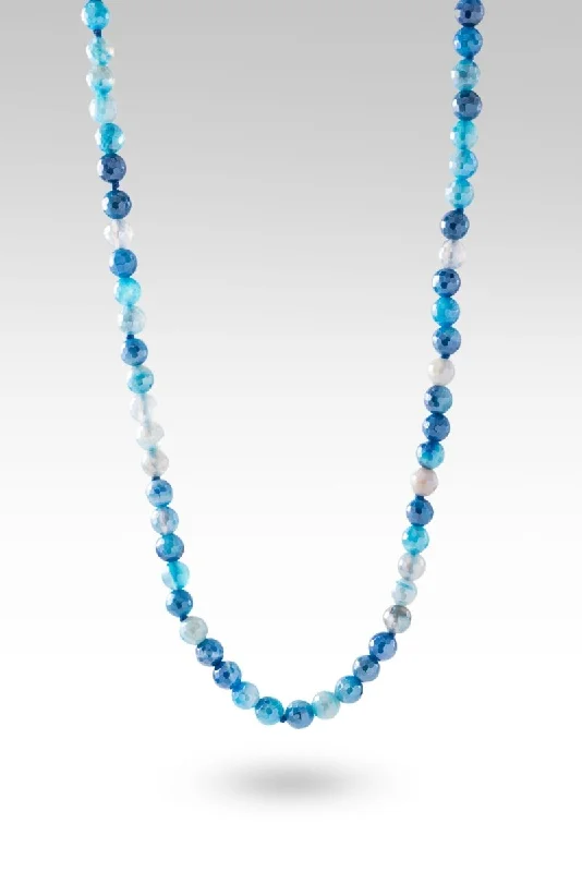 Beaded Celestial Blue Agate Necklace™ in Janyl Adair