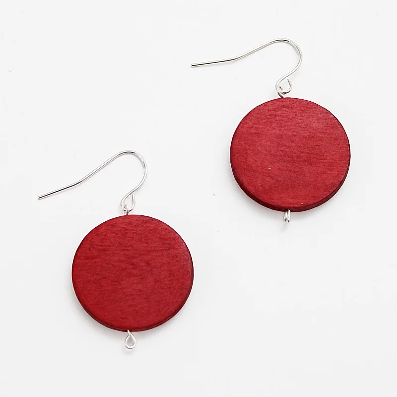 Quirky pair earrings-Red Dot Rosie Earrings