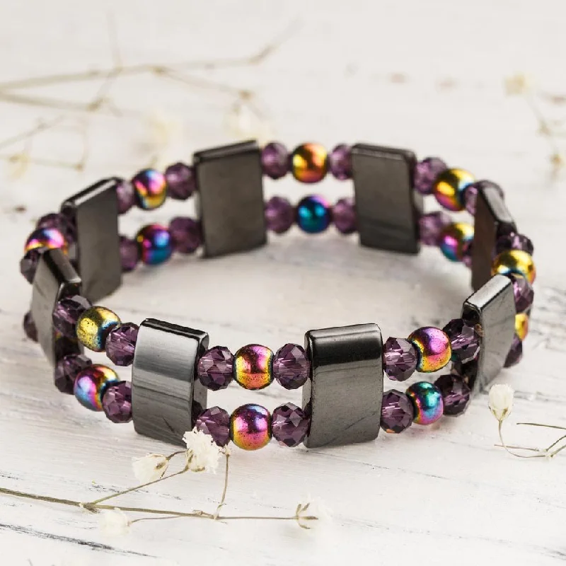 Elegant design bangles-Hematite Balancing Bracelet