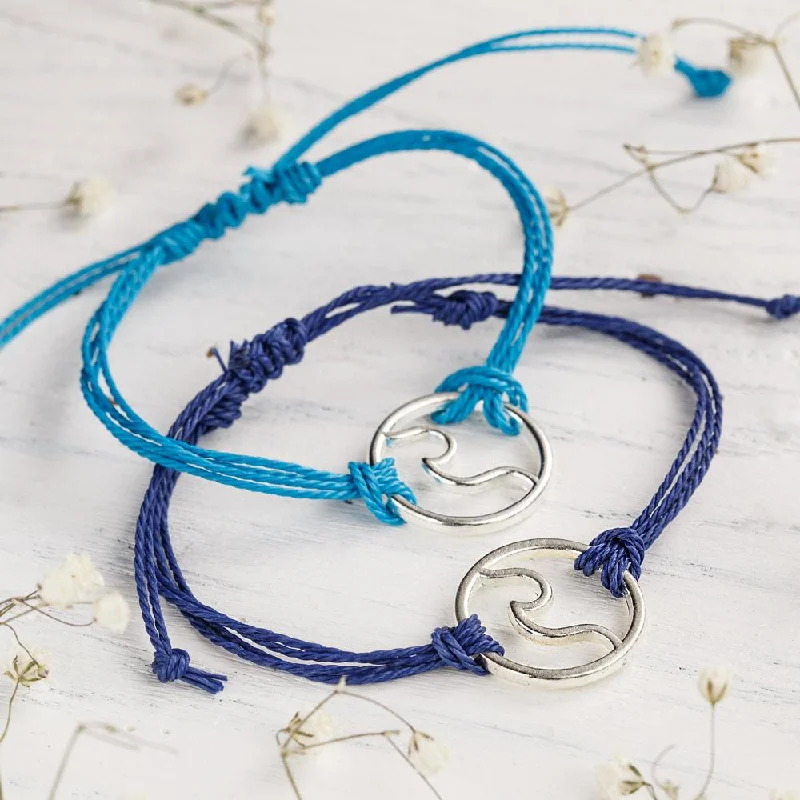 Java tile bangles-Handmade Ocean Wave Bracelet