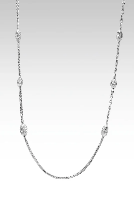 Barrel Bead Station Necklace™ in Frangipani