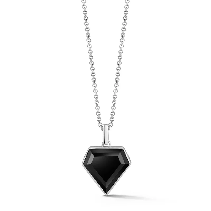 Onyx Pentagon Necklace