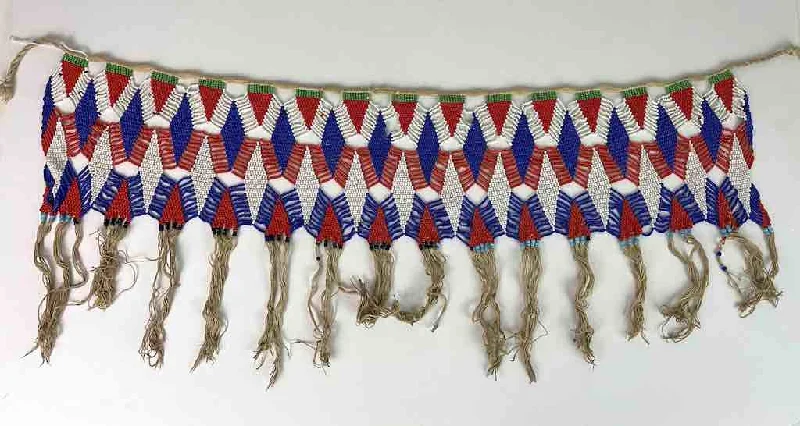 Tiny wing bangles-Kirdi Vintage Wide Beaded Dance Belt Loincloth - Cameroon