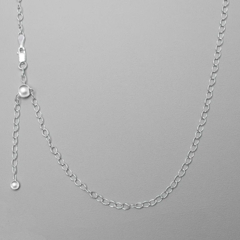 Victoria Townsend .925 Sterling Silver Adjustable Rolo Chain Necklace