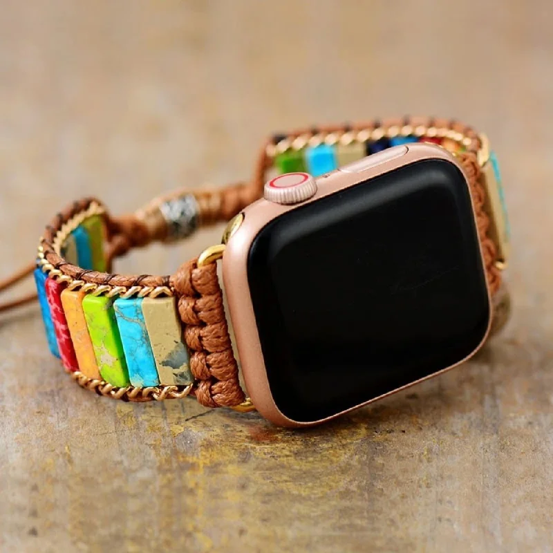 Open frame bangles-Bohemian Apple Watch Band Bracelet