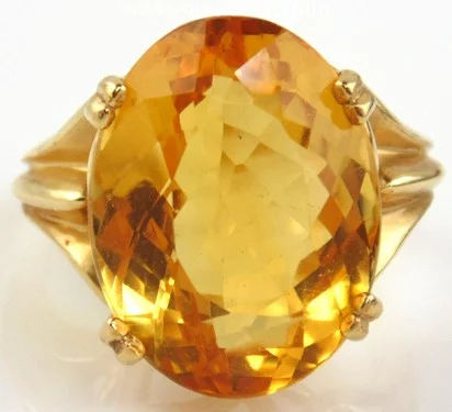 Bow motif rings-Citrine Ring 14kt Yellow Gold