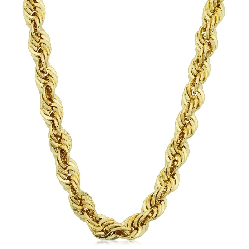 Fremada Men's 14k Yellow Gold Filled 6-mm Rope Chain Necklace